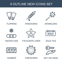 9 new icons