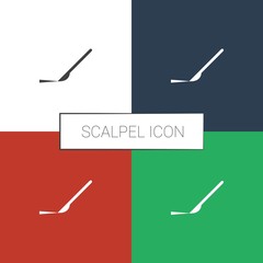 scalpel icon white background