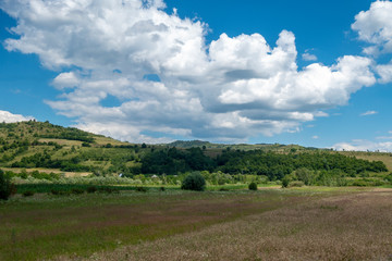 Fototapeta na wymiar Summer landscape in Bucovina, Romania