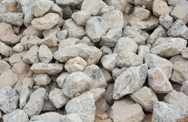 crushed stone background. stone for wave protection