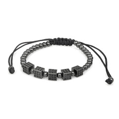 Fashion male bracelet isolated on white