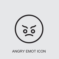 angry emot icon
