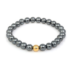 Fashion stone bracelet isolated on white