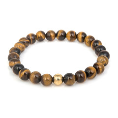 Fashion stone bracelet isolated on white