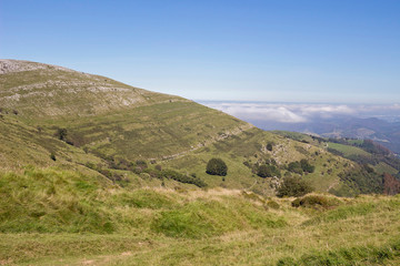 Fototapeta na wymiar Ernio mountain in Gipuzkoa, Spain