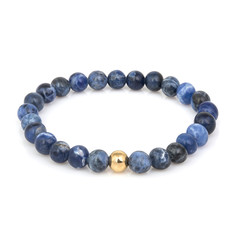 Fashion stone bracelet isolated on white