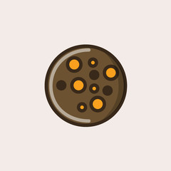 Choco chip cookie icon
