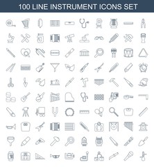 100 instrument icons