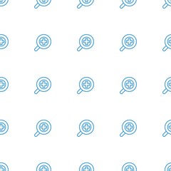 zoom in icon pattern seamless white background