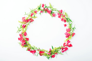 Flower wreath / beauty fashion poster background material