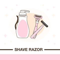  shave razors and cream for shaving