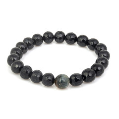 Fashion stone bracelet isolated on white