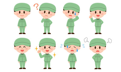 	工場作業員セット（男性）