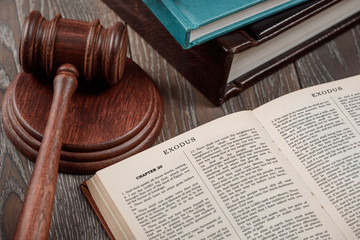 Book of Exodus and gavel