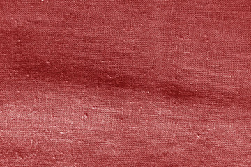 Cotton cloth texture in red color.