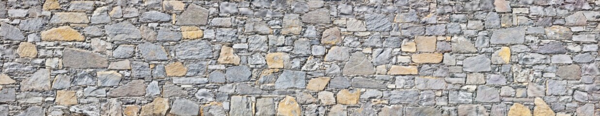 Rustic natural stone wall