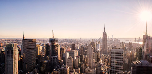Fototapeta na wymiar Panorama Over New York City