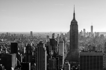 Obraz premium Black and White Cityscape of New York
