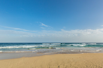 Fototapeta na wymiar Cape Verde ocean and beach