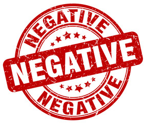 negative red grunge stamp