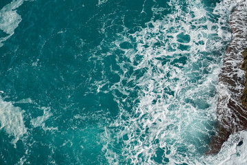 Rocks and Waves Background