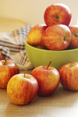 Bright ripe apples	