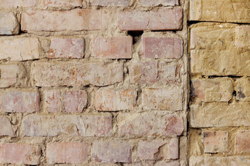 old brick wall repair decor