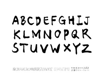 벡터 문자 / 손으로 쓴 글씨체