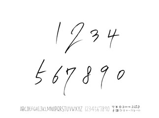 벡터 문자 / 손으로 쓴 글씨체