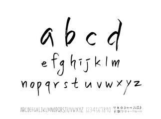 벡터 문자 / 손으로 쓴 글씨체