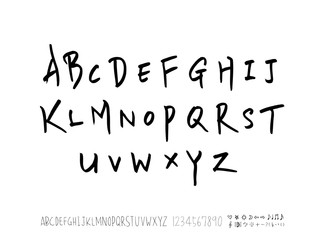 벡터 문자 / 손으로 쓴 글씨체