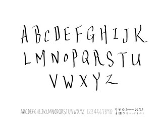 벡터 문자 / 손으로 쓴 글씨체