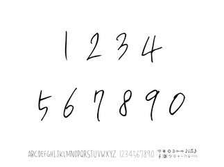 벡터 문자 / 손으로 쓴 글씨체