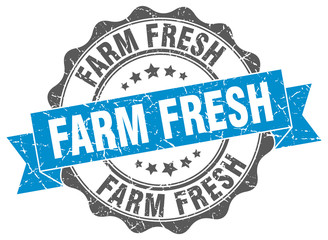 farm fresh stamp. sign. seal