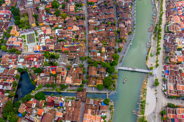 Aerial view of Hoi An ancient town, Vietnam