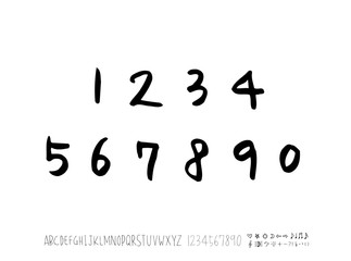 벡터 문자 / 손으로 쓴 글씨체