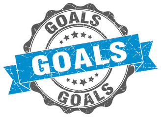 goals stamp. sign. seal