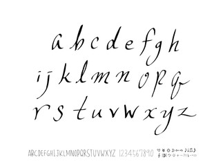 벡터 문자 / 손으로 쓴 글씨체