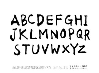 벡터 문자 / 손으로 쓴 글씨체