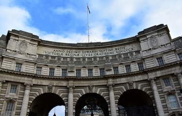 Admiralty Arch from The Mall. London, United Kingdom.