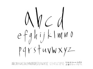 벡터 문자 / 손으로 쓴 글씨체