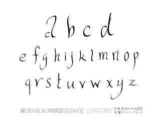 벡터 문자 / 손으로 쓴 글씨체