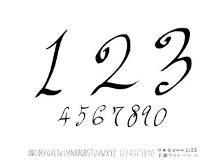 벡터 문자 / 손으로 쓴 글씨체