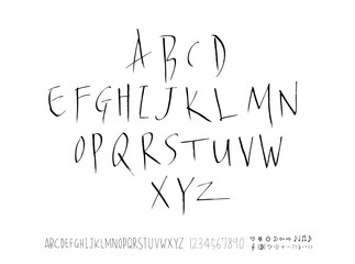 벡터 문자 / 손으로 쓴 글씨체