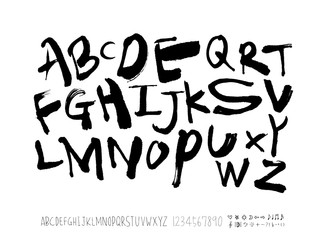 벡터 문자 / 손으로 쓴 글씨체