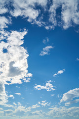 Sky and clouds background