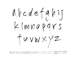 벡터 문자 / 손으로 쓴 글씨체