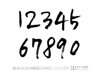 벡터 문자 / 손으로 쓴 글씨체