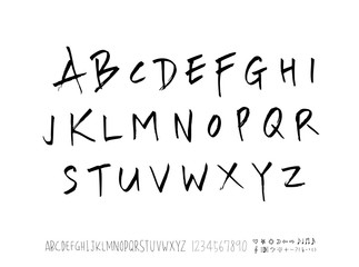 벡터 문자 / 손으로 쓴 글씨체