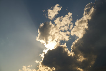 Sky and clouds background